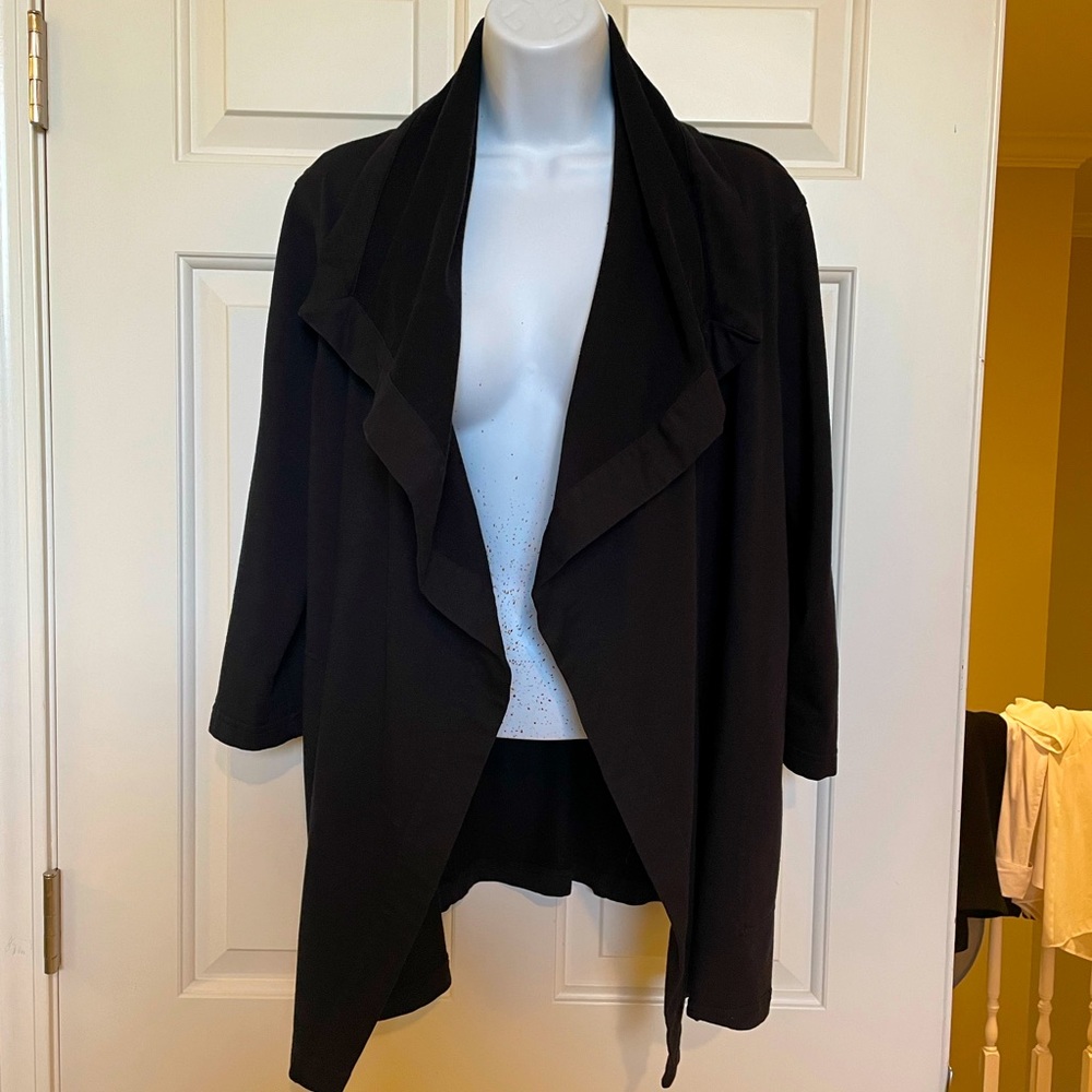 Calvin Klein M black stretch cotton jacket